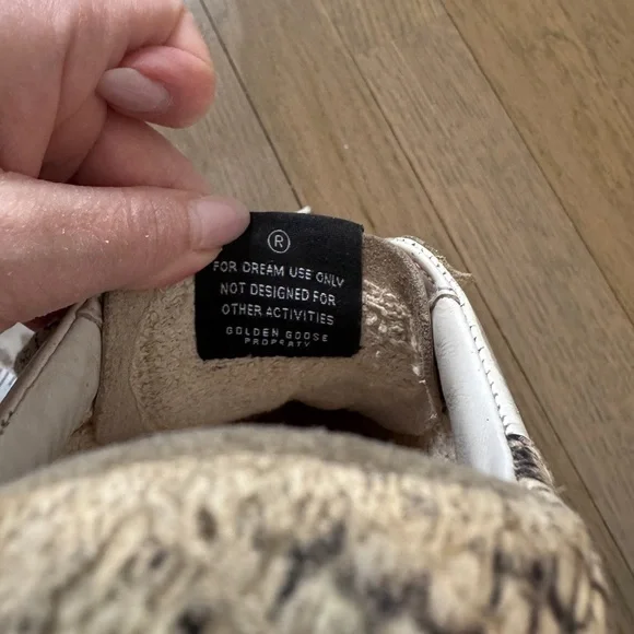 Golden Goose Authentic White Superstar Sneakers with Glitter Star Size 37 (US 7) - Picture 11 of 11